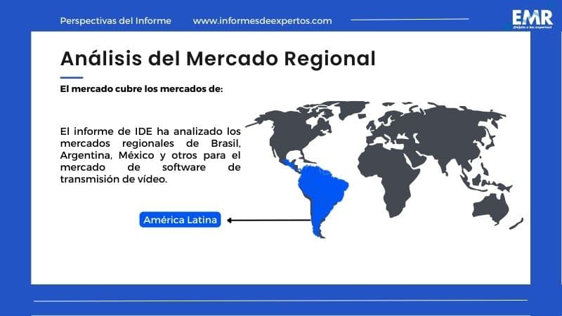 Mercado Latinoamericano de Software de Transmisión de Vídeo Region